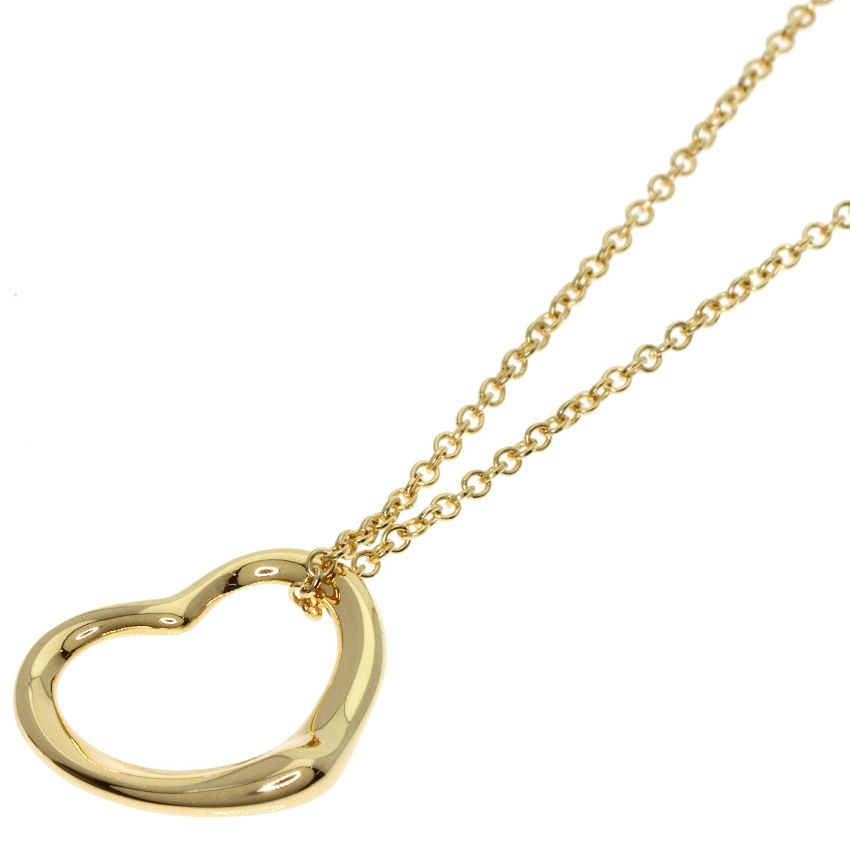 TIFFANY&Co.   Necklace Open heart K18 Yellow Gold Ladies