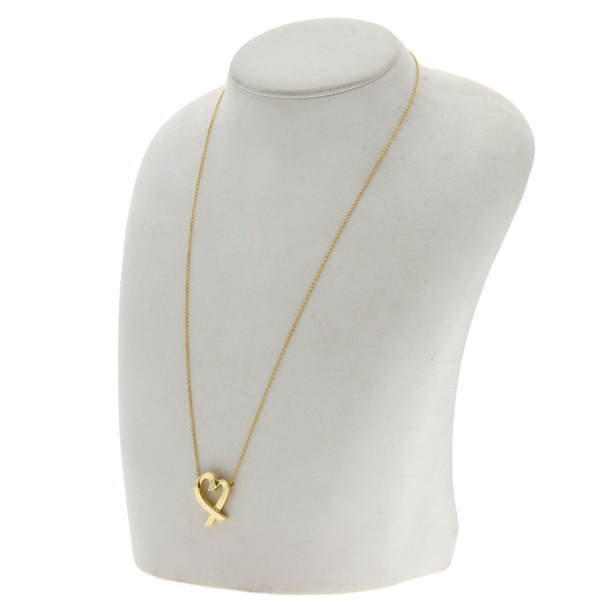TIFFANY&Co. Loving heart Necklace K18 Yellow Gold Ladies [Used]
