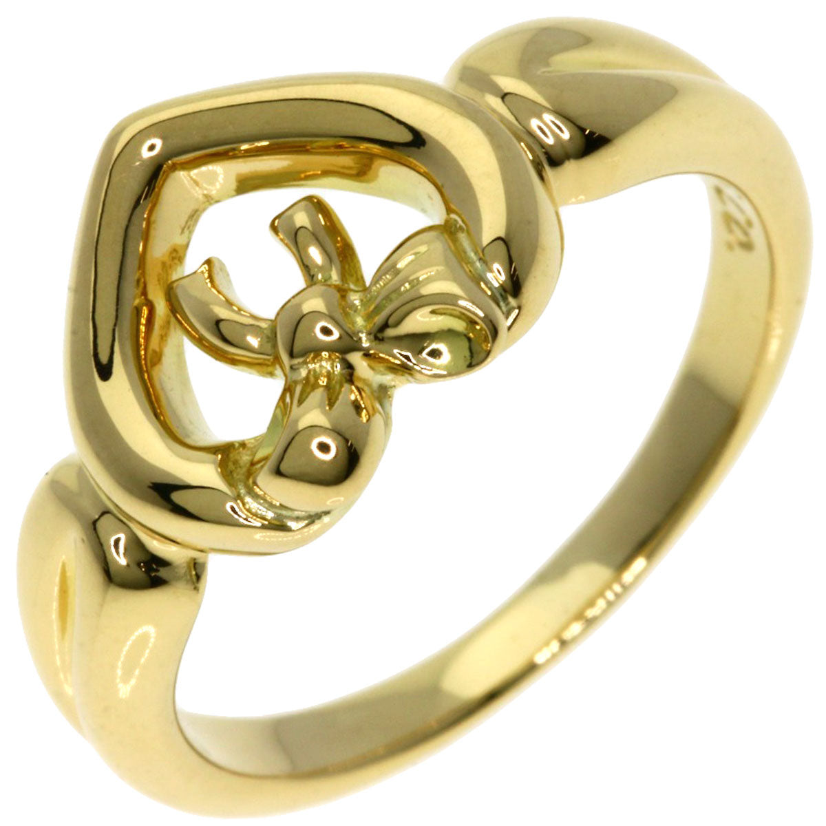 TIFFANY&Co.   Ring Ribbon heart K18 Yellow Gold Ladies