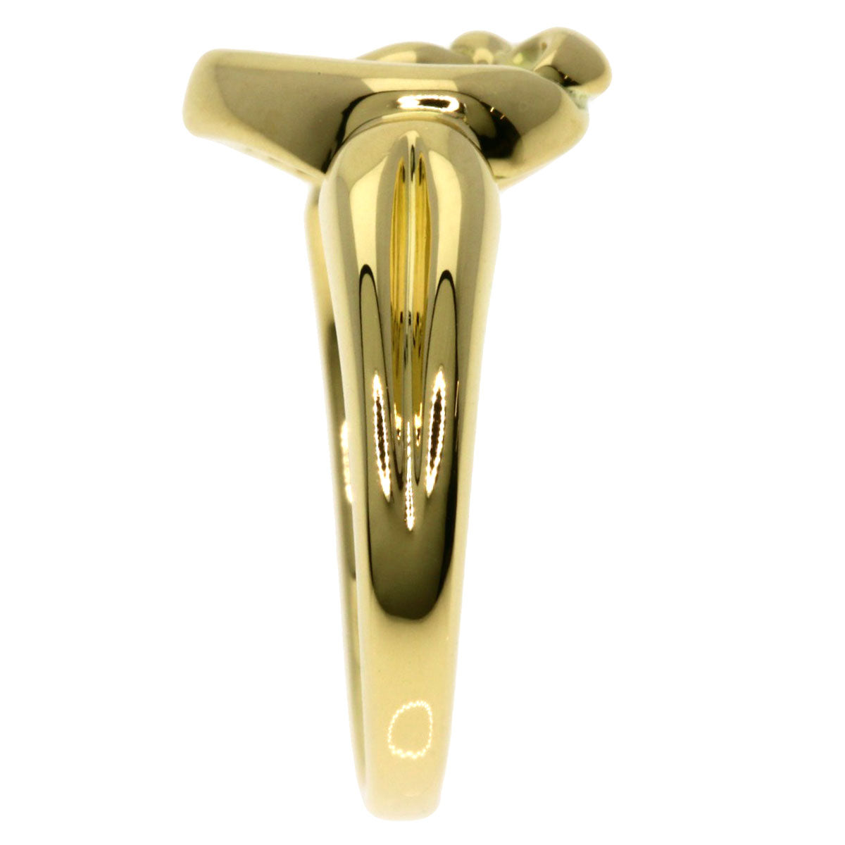 TIFFANY&Co.   Ring Ribbon heart K18 Yellow Gold Ladies