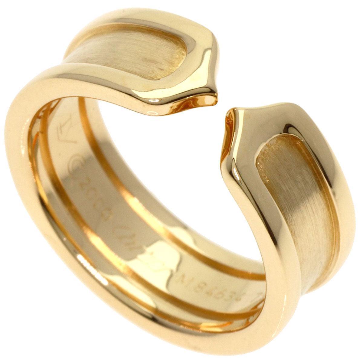 CARTIER   Ring C2 ring # 47 K18 Yellow Gold Ladies