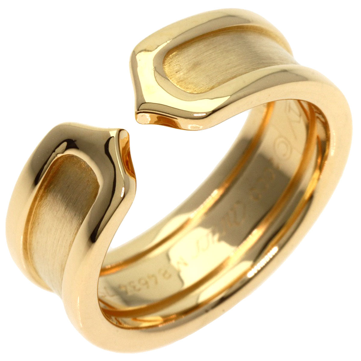 CARTIER   Ring C2 ring # 47 K18 Yellow Gold Ladies