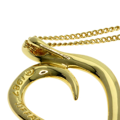 TIFFANY&Co.   Necklace Leaf heart K18 Yellow Gold Ladies