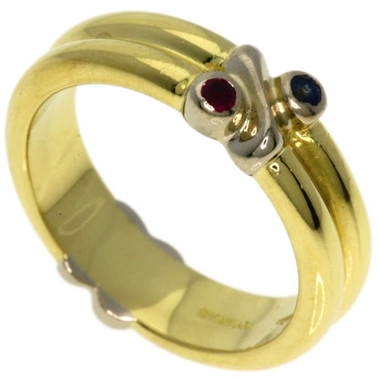 TIFFANY&Co.   Ring Signature Ruby Sapphire K18 Yellow Gold K18 White GoldLadies
