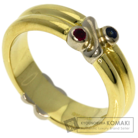 TIFFANY&Co.   Ring Signature Ruby Sapphire K18 Yellow Gold K18 White GoldLadies