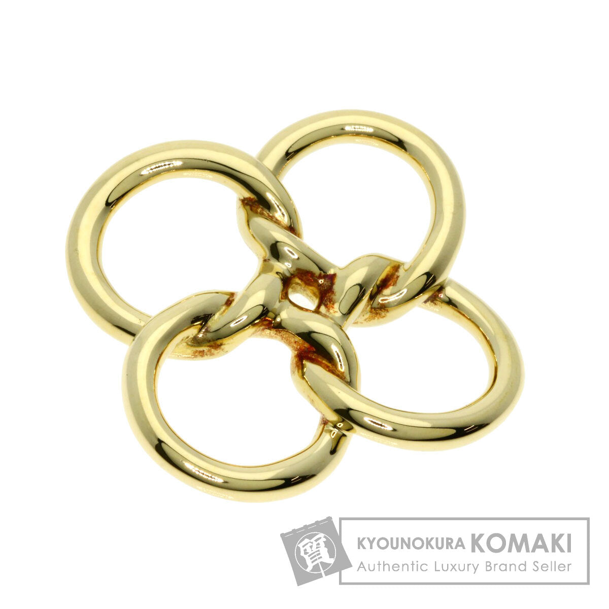 TIFFANY&Co.   Quadrofolio Clover with Black Cord Pendant top  K18 Yellow Gold Ladies [Used]