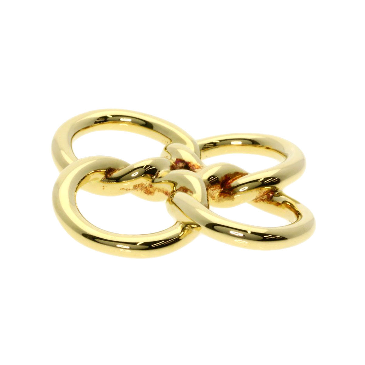 TIFFANY&Co.   Quadrofolio Clover with Black Cord Pendant top  K18 Yellow Gold Ladies [Used]