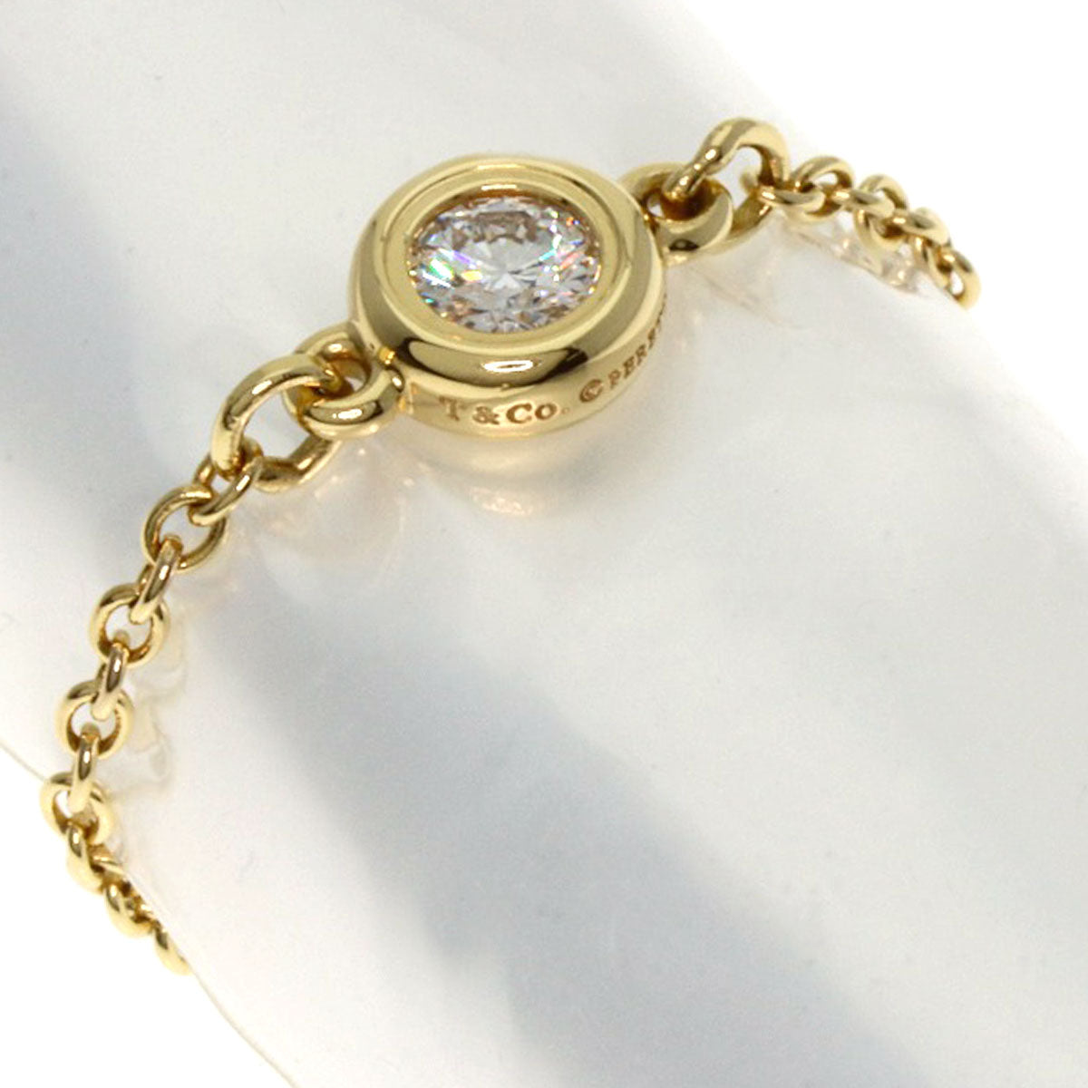 TIFFANY&Co.   By The Yard Diamond Ring  K18 Yellow Gold Ladies [Used]