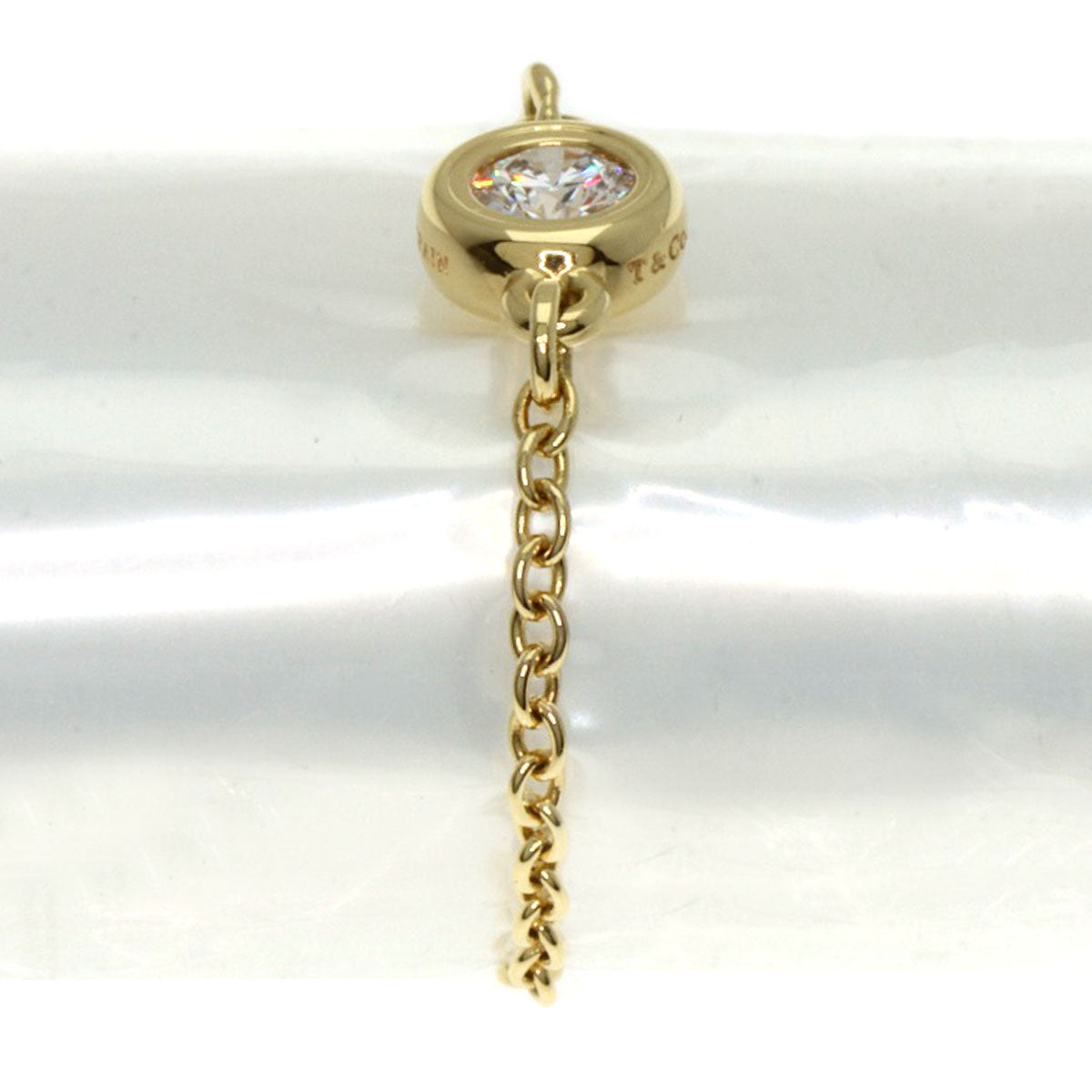 TIFFANY&Co.   By The Yard Diamond Ring  K18 Yellow Gold Ladies [Used]