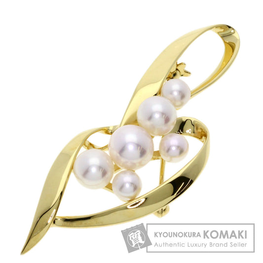 MIKIMOTO   Brooch Akoya pearl Pearl K18 Yellow Gold Ladies