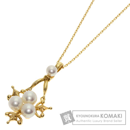 MIKIMOTO Akoya pearl Pearl Necklace K18 Yellow Gold Ladies [Used]