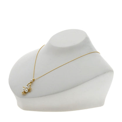 MIKIMOTO Akoya pearl Pearl Necklace K18 Yellow Gold Ladies [Used]