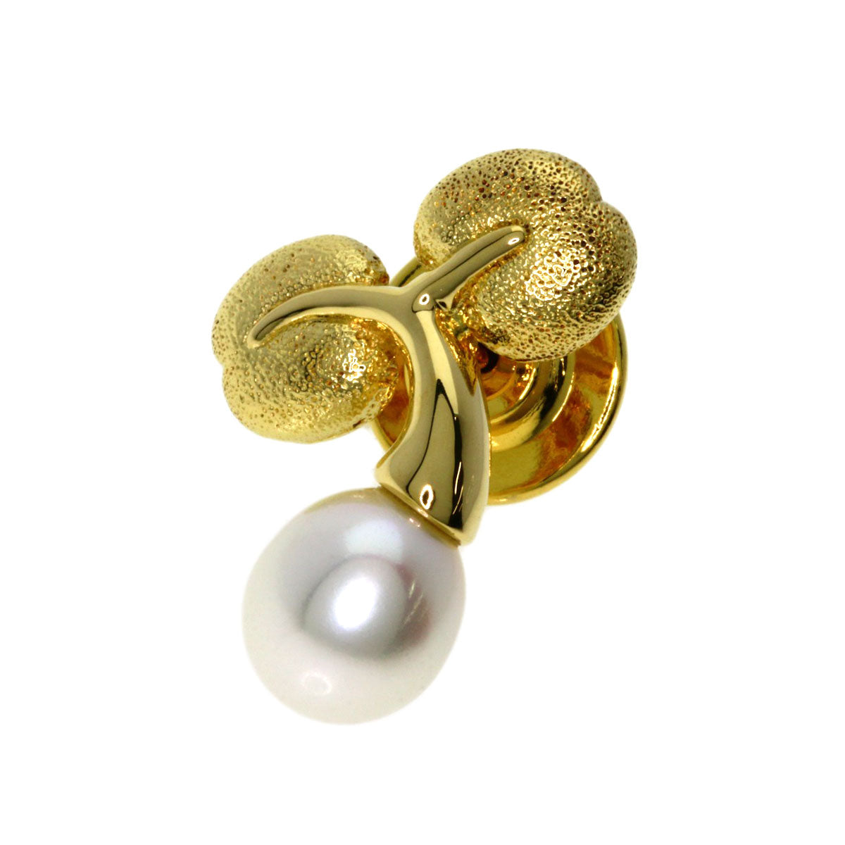 MIKIMOTO   Brooch Bud Freshwater Pearl Pearl K18 Yellow Gold Ladies