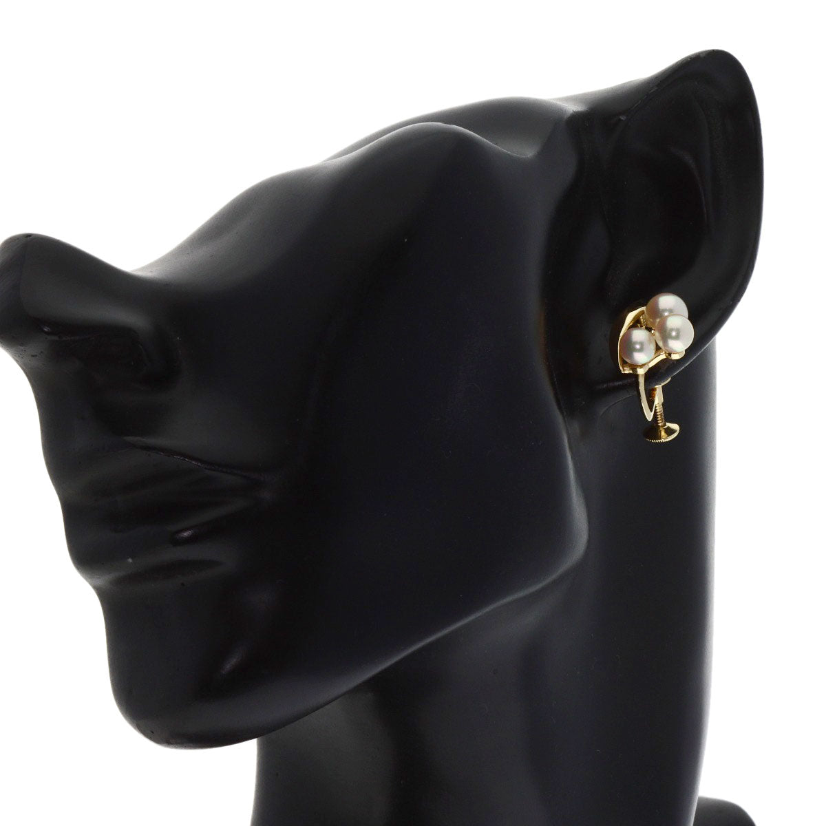 MIKIMOTO Pearl Pearl Earring K14 Yellow Gold Ladies [Used]