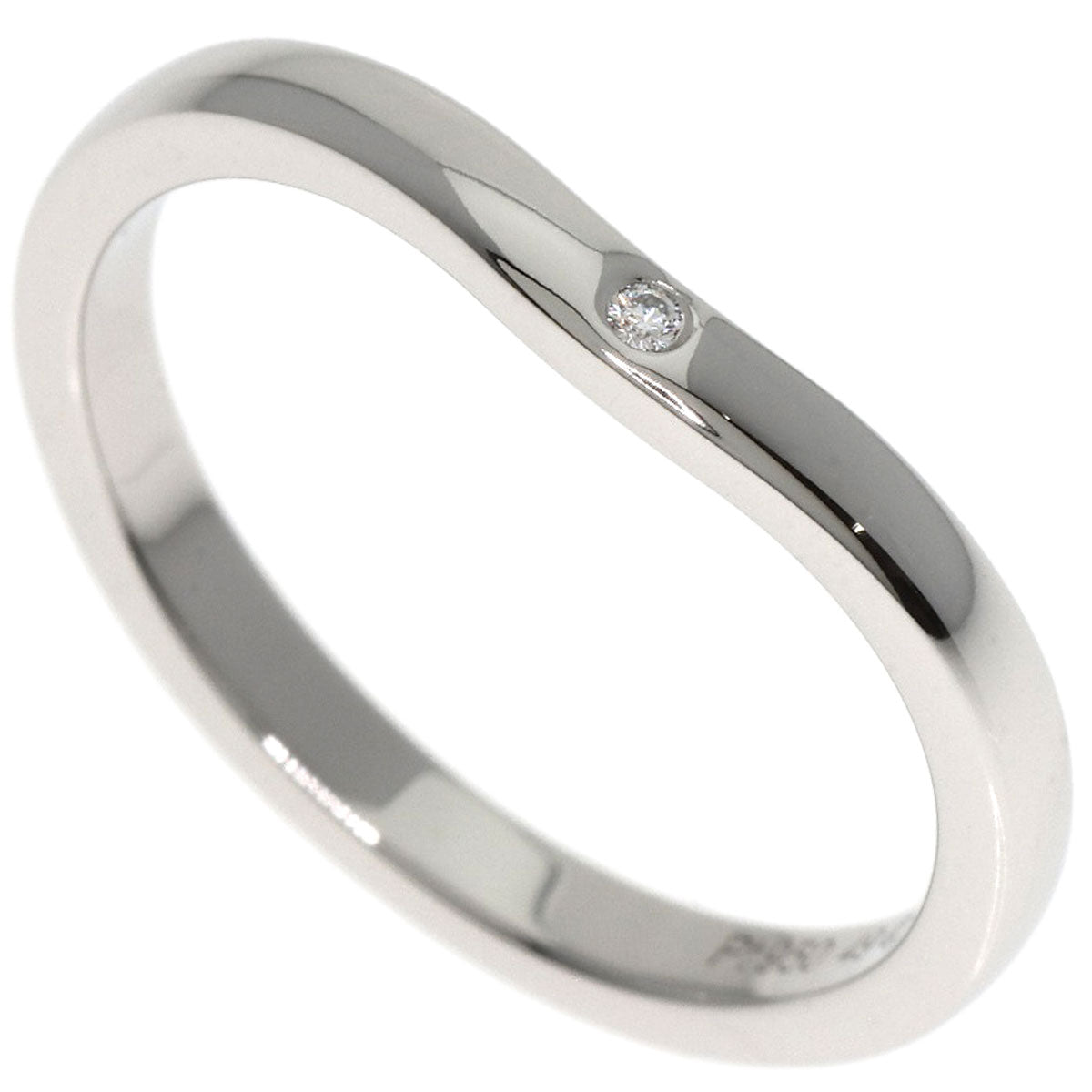 CARTIER   Ballerina Curves 3P Diamond #49 Ring  Platinum PT950 Ladies [Used]