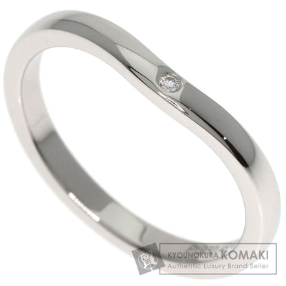 CARTIER   Ballerina Curves 3P Diamond #49 Ring  Platinum PT950 Ladies [Used]