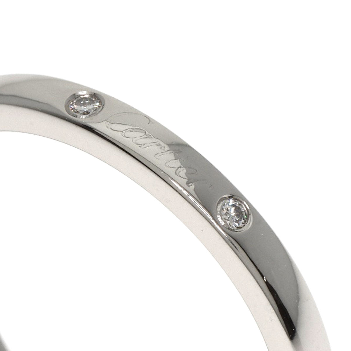 CARTIER   Ballerina Curves 3P Diamond #49 Ring  Platinum PT950 Ladies [Used]