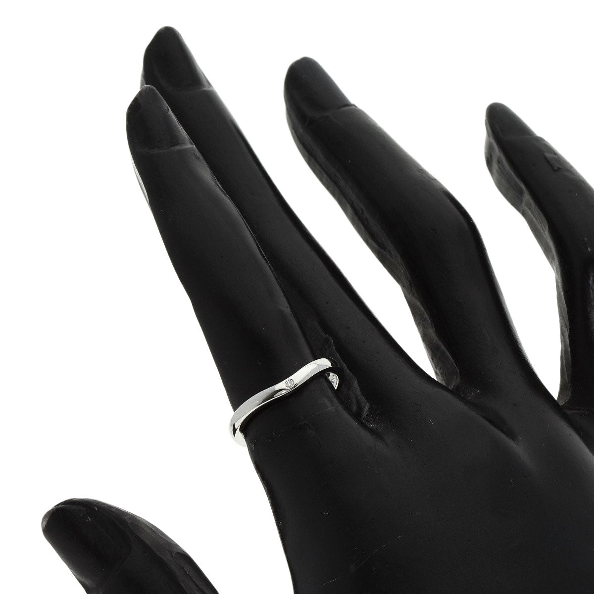 CARTIER   Ballerina Curves 3P Diamond #49 Ring  Platinum PT950 Ladies [Used]