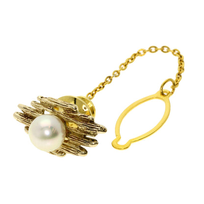 MIKIMOTO   Brooch Akoya pearl Pearl K14 Yellow Gold Ladies