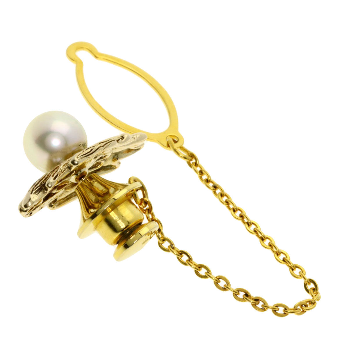 MIKIMOTO   Brooch Akoya pearl Pearl K14 Yellow Gold Ladies