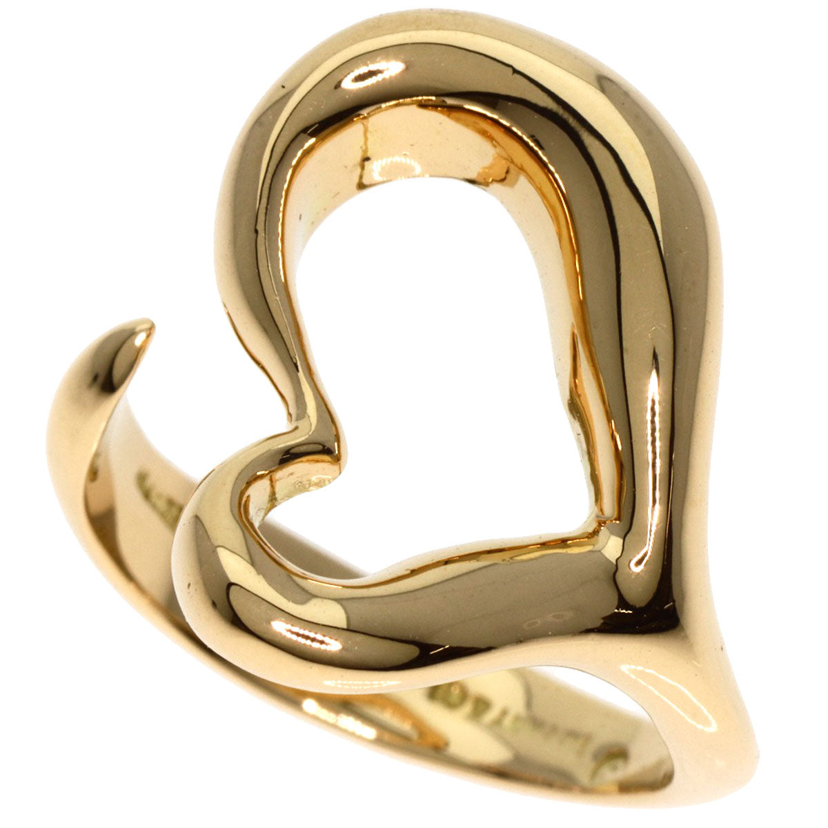 TIFFANY&Co.   Ring Open heart K18 Yellow Gold Ladies