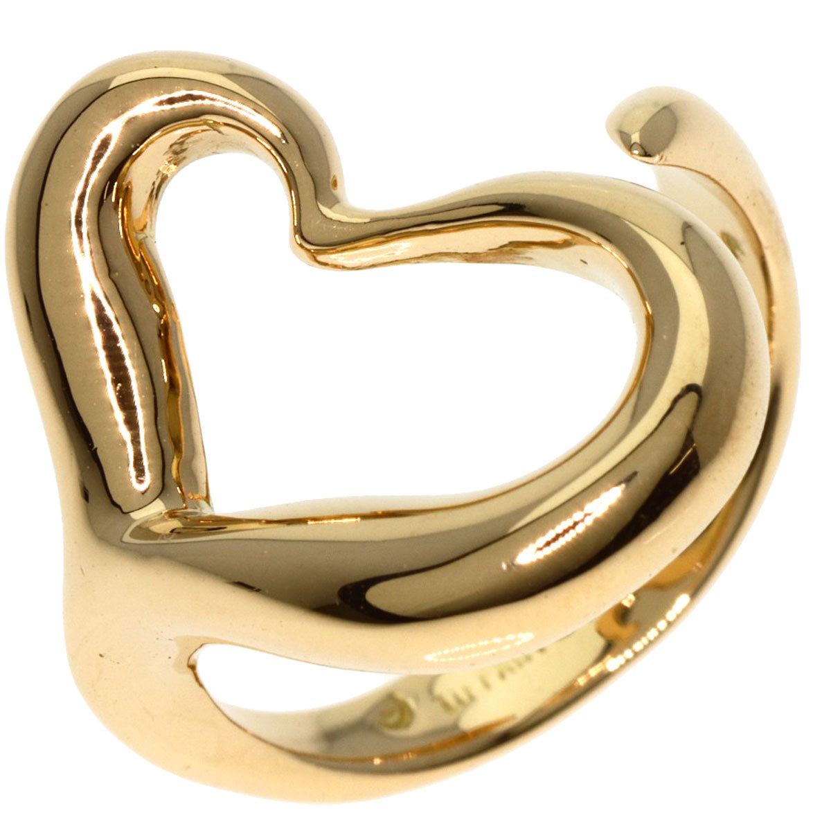 TIFFANY&Co.   Ring Open heart K18 Yellow Gold Ladies