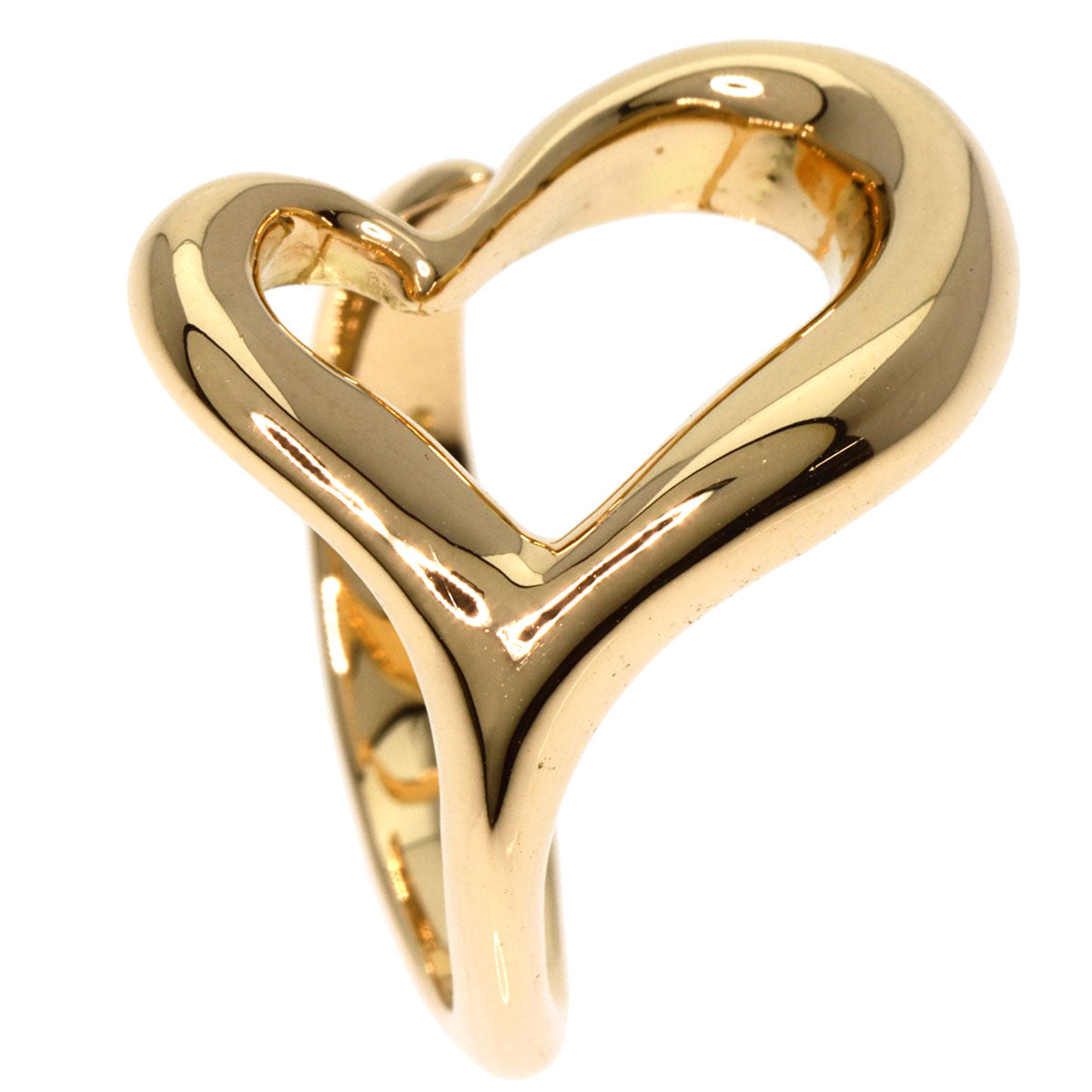 TIFFANY&Co.   Ring Open heart K18 Yellow Gold Ladies