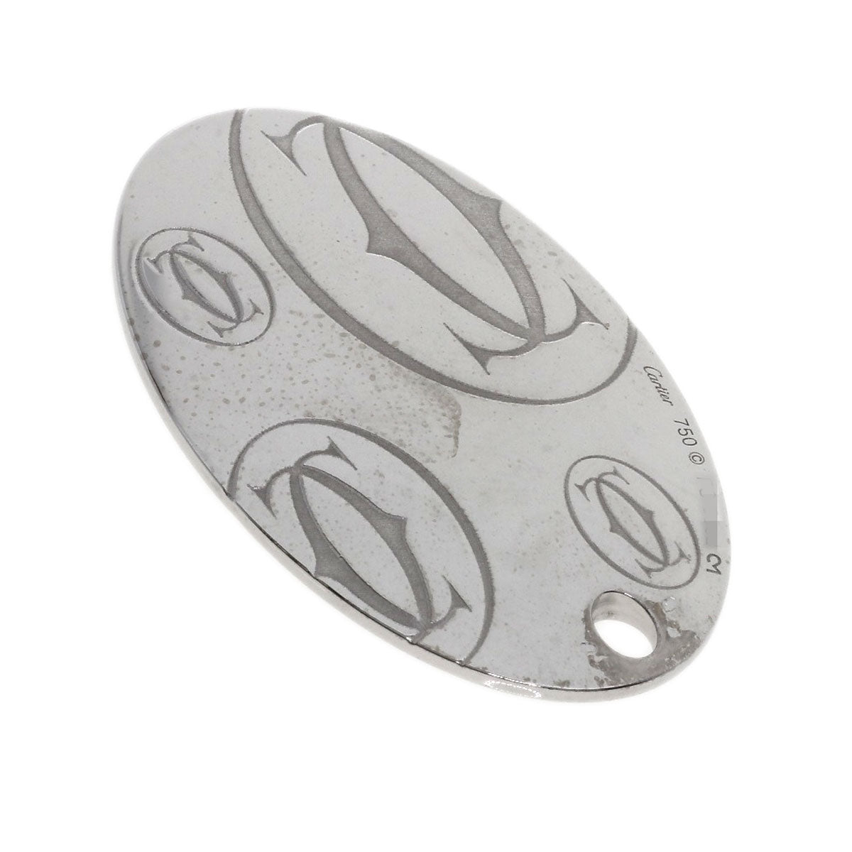 CARTIER   Pendant top happy Birthday K18 White Gold Ladies
