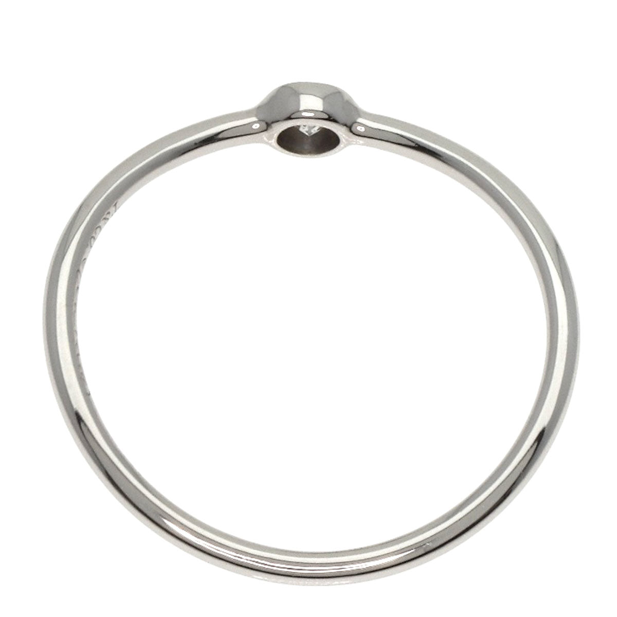 TIFFANY&Co.   Ring Wave Single Row 1P Diamond Platinum PT950 Ladies