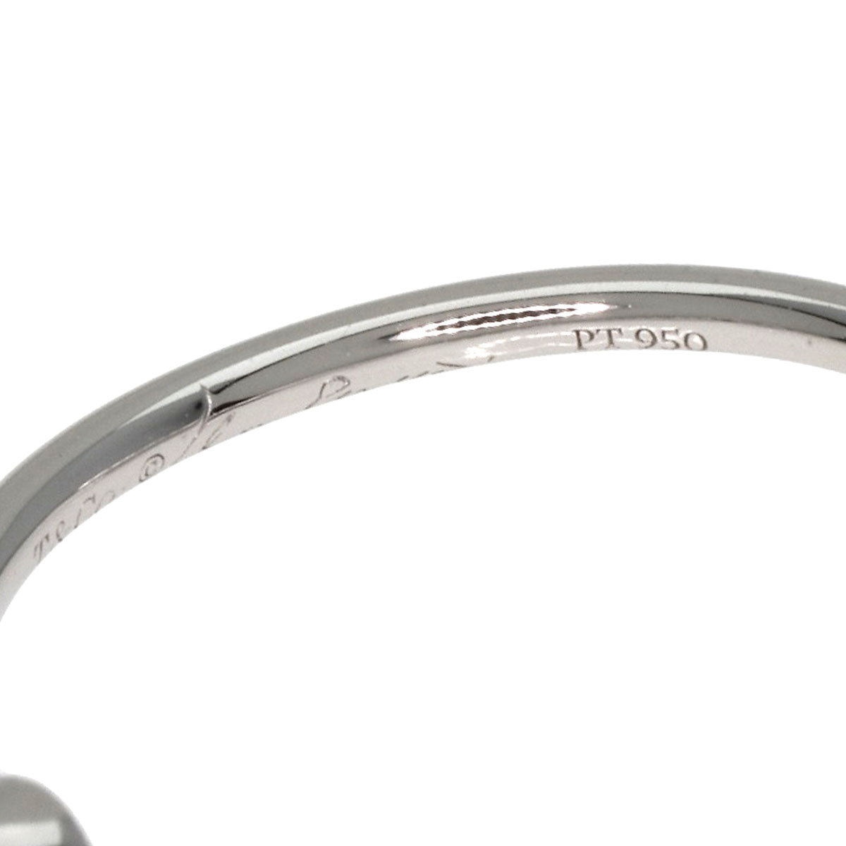 TIFFANY&Co.   Ring Wave Single Row 1P Diamond Platinum PT950 Ladies