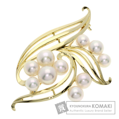 MIKIMOTO   Brooch Akoya pearl Pearl K14 Yellow Gold Ladies