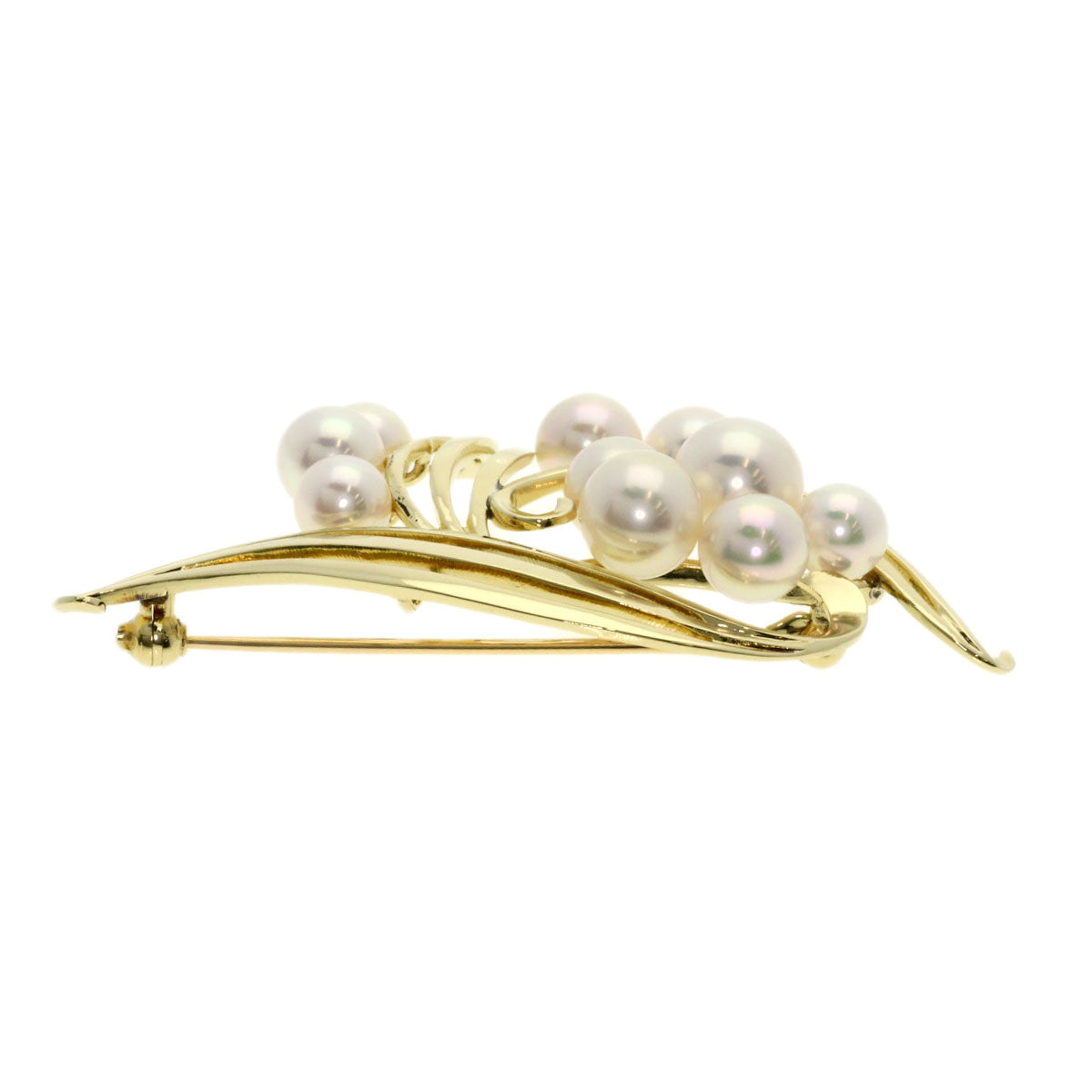 MIKIMOTO   Brooch Akoya pearl Pearl K14 Yellow Gold Ladies