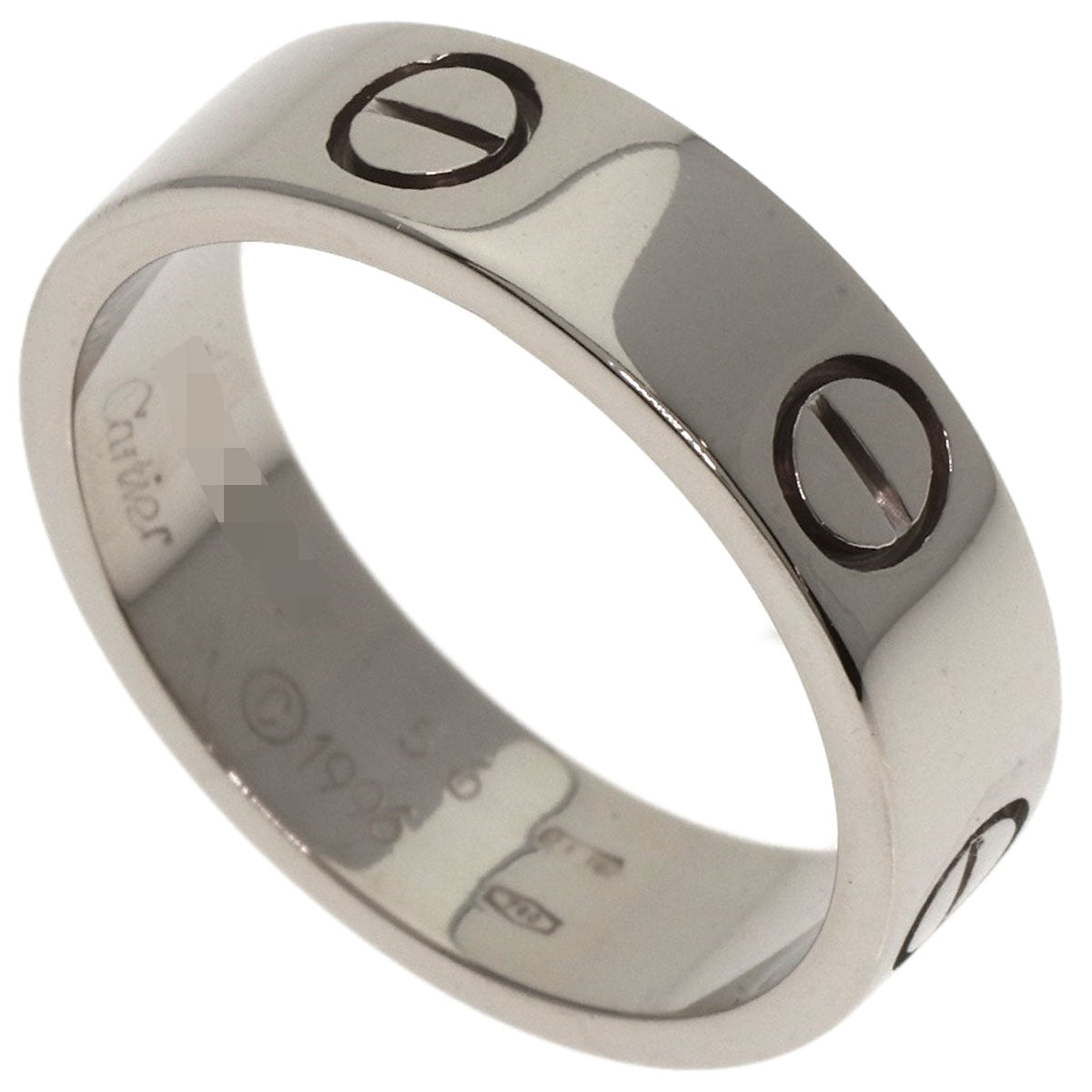 CARTIER love ring #56 Ring K18 White Gold Ladies [Used]