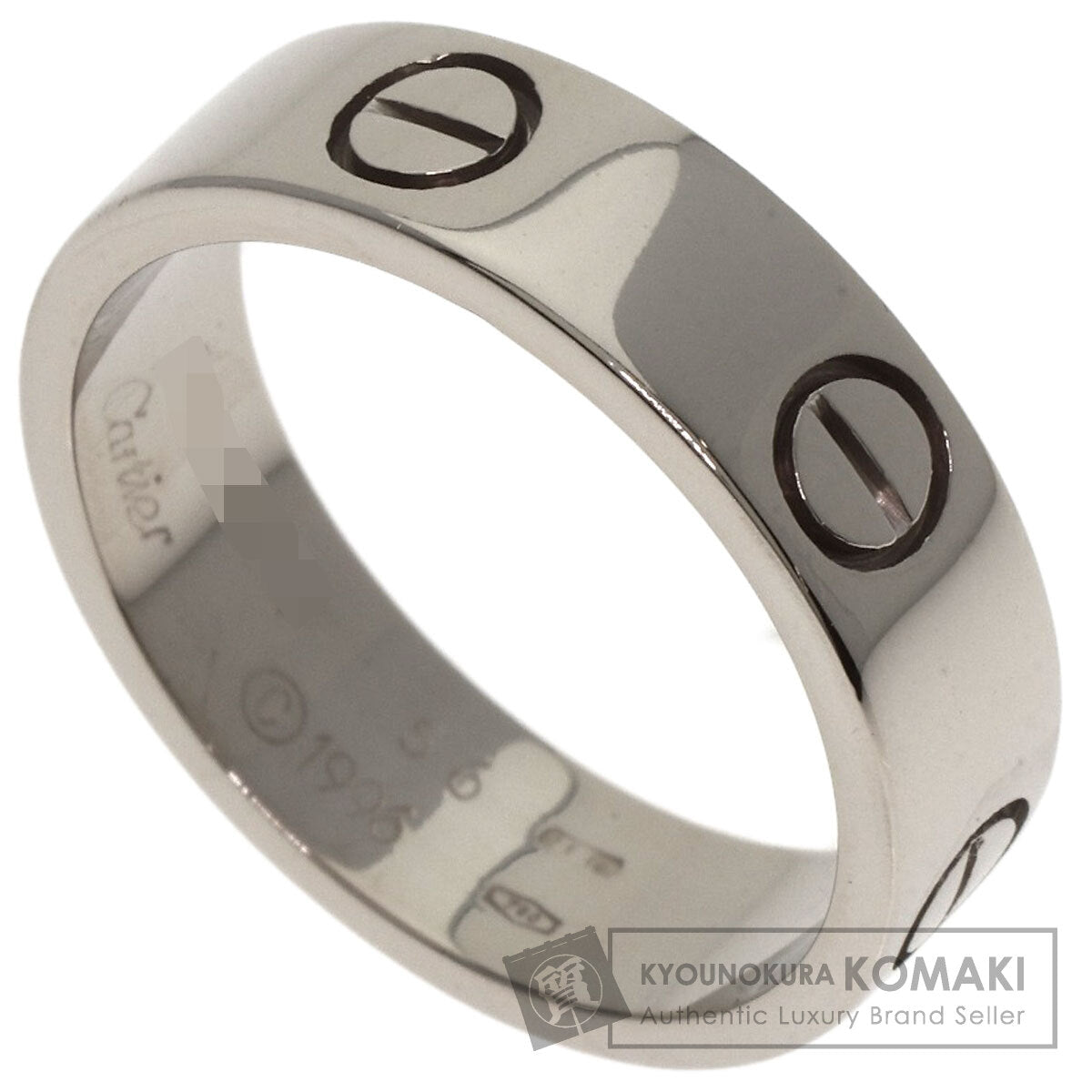 CARTIER love ring #56 Ring K18 White Gold Ladies [Used]