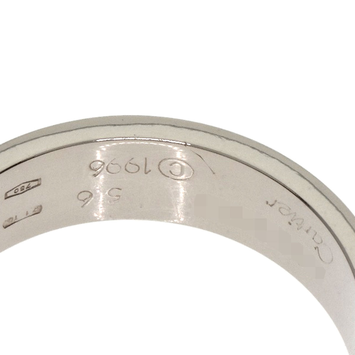 CARTIER love ring #56 Ring K18 White Gold Ladies [Used]