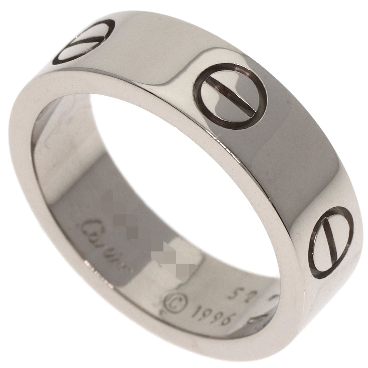 CARTIER love ring #52 Ring K18 White Gold Ladies [Used]