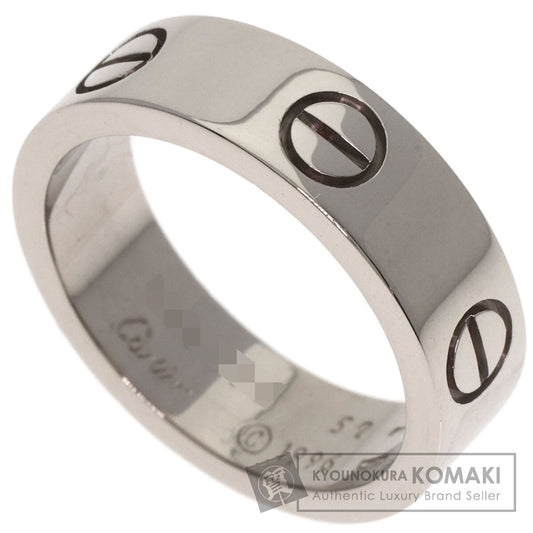 CARTIER love ring #52 Ring K18 White Gold Ladies [Used]