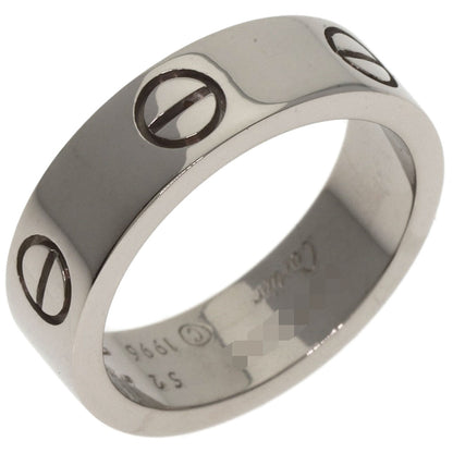 CARTIER love ring #52 Ring K18 White Gold Ladies [Used]
