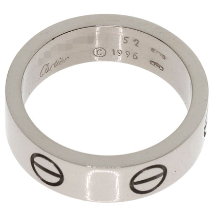 CARTIER love ring #52 Ring K18 White Gold Ladies [Used]