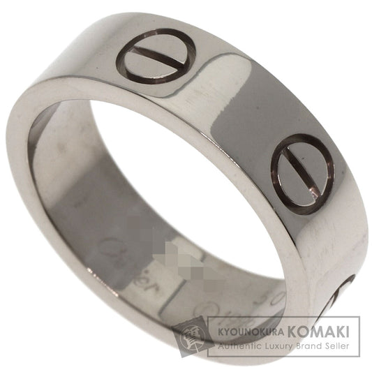 CARTIER love ring #50 Ring K18 White Gold Ladies [Used]