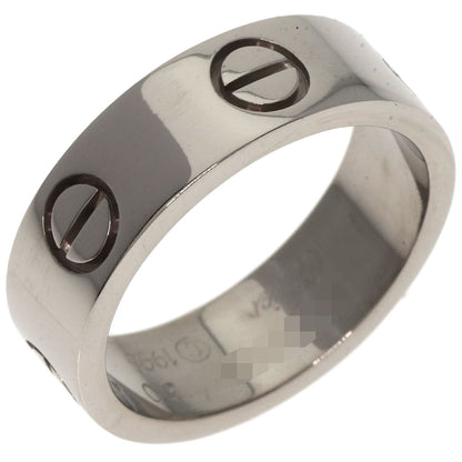 CARTIER love ring #50 Ring K18 White Gold Ladies [Used]