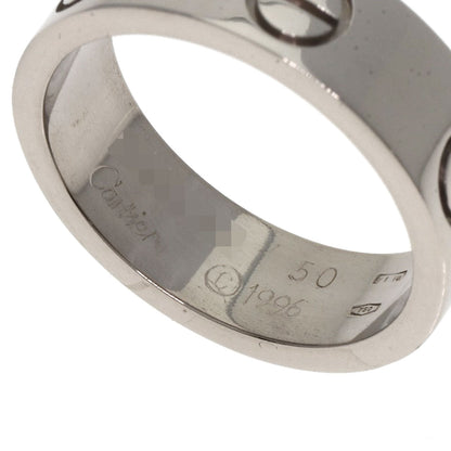 CARTIER love ring #50 Ring K18 White Gold Ladies [Used]