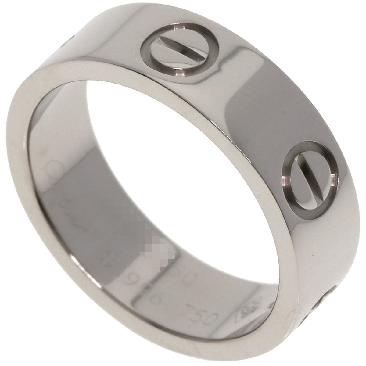 CARTIER   Ring love ring #50 K18 White Gold Ladies