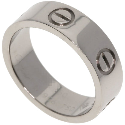 CARTIER   Ring love ring #50 K18 White Gold Ladies