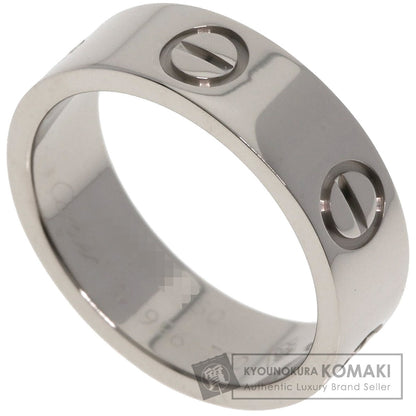 CARTIER   Ring love ring #50 K18 White Gold Ladies