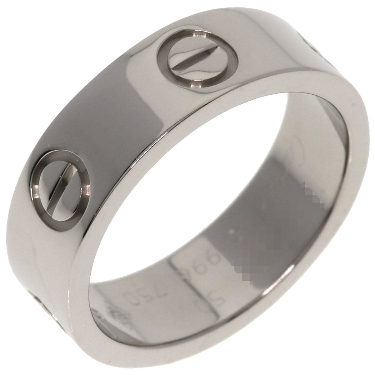 CARTIER   Ring love ring #50 K18 White Gold Ladies