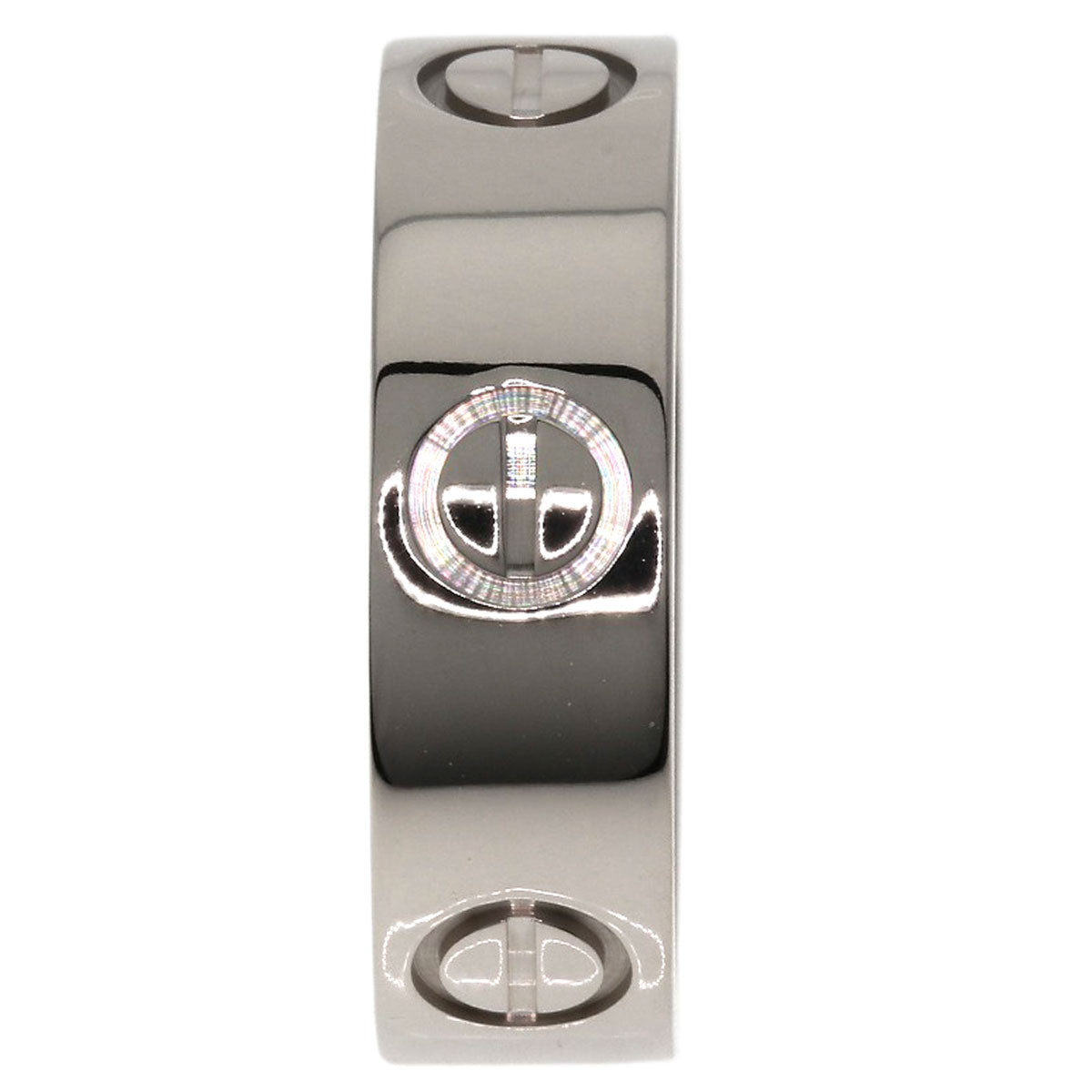 CARTIER   Ring love ring #50 K18 White Gold Ladies