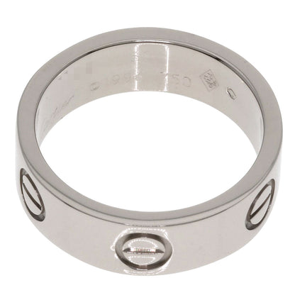 CARTIER   Ring love ring #50 K18 White Gold Ladies