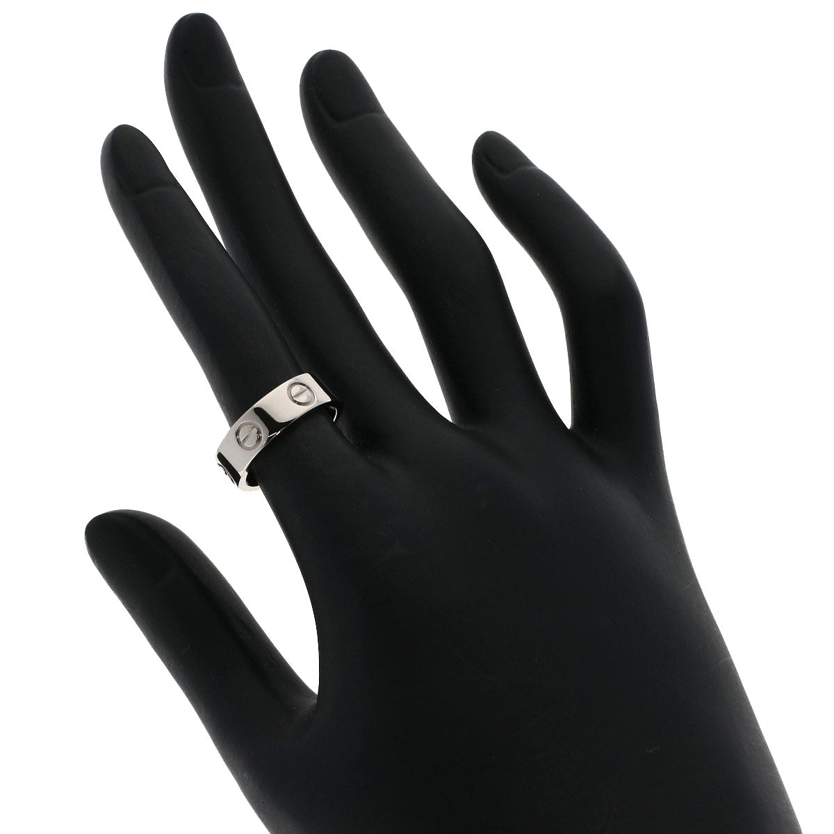 CARTIER   Ring love ring #50 K18 White Gold Ladies