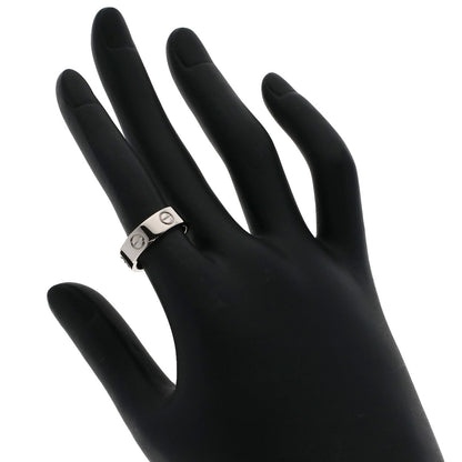 CARTIER   Ring love ring #50 K18 White Gold Ladies